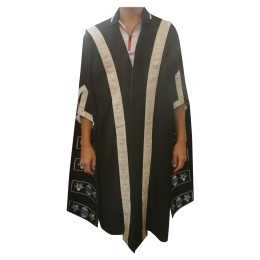 Customized Hong Kong Wollongong College Graduation Gown Design Jacquard Ribbon Graduation Gown DA363 Customized Hong Kong Wollongong College Graduation Gown Design Jacquard Ribbon Graduation Gown DA363